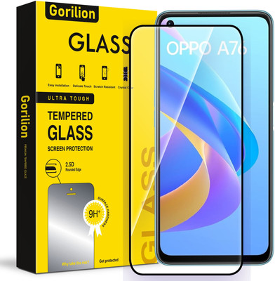 Gorilion Tempered Glass Guard for Oppo A76(Pack of 1)