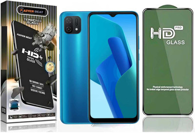 FAIYER BEAT Tempered Glass Guard for Premium high definition Tempered Glass For oppo a16k (high definition finish,Pack Of 1) Advanced gaming high definition Full Screen Coverage Screen Protector for oppo a16k(Pack of 1)