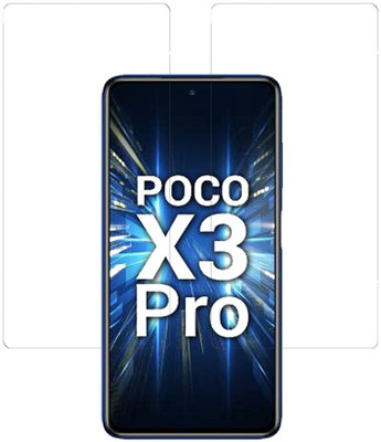 KARTRAY Tempered Glass Guard for Poco X3, Poco X3 Pro, Poco F3 GT(Pack of 2)