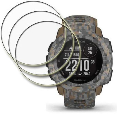 MUTAALI Tempered Glass Guard for Garmin Instinct Tactical smart watch(Pack of 3)