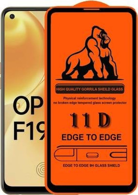 FlipSmartGuard Edge To Edge Tempered Glass for OPPO F19s(Pack of 1)