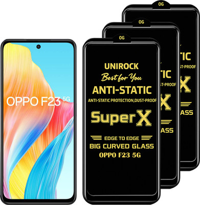 Unirock Tempered Glass Guard for OPPO F23 5G(Pack of 3)