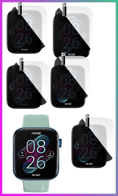 daffin Tempered Glass Guard for Noise ColorFit Impact(Pack of 5)