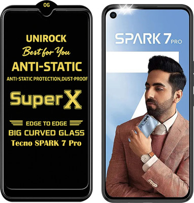 Unirock Tempered Glass Guard for Tecno SPARK 7 Pro(Pack of 1)