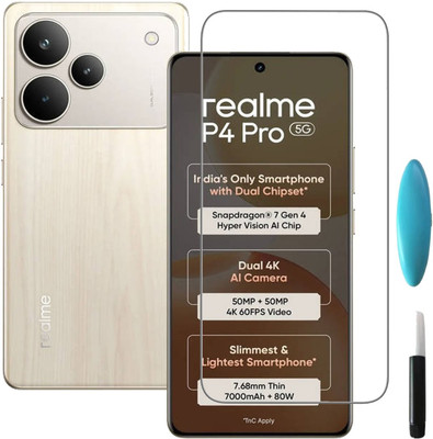 Flipkart SmartBuy Tempered Glass Guard for realme P4 Pro 5G(Pack of 1)
