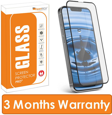 OpenTech Tempered Glass Guard for iPhone 13 Pro Max / 14 Plus with Edge to Edge Coverage and Easy Installation kit with 3 Months warranty(Pack of 1)