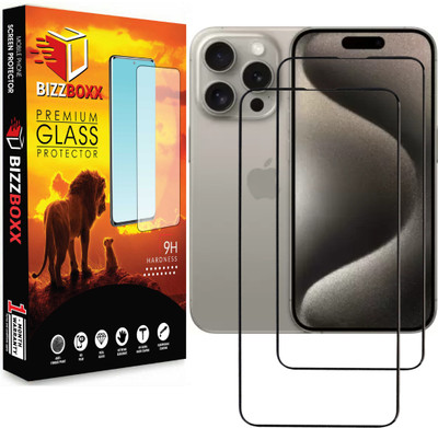 BizzBoxx Tempered Glass Guard for Apple iPhone 15 Pro Max, iPhone 15 Pro Max(Pack of 2)