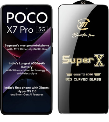 Viomshield Tempered Glass Guard for Poco x7 pro, Poco x7 pro 5g(Pack of 1)