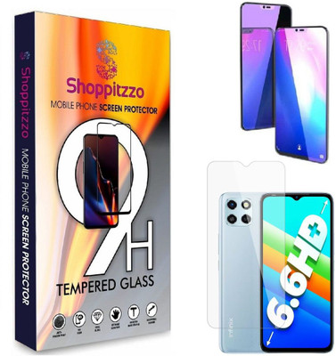 Shoppitzzo Tempered Glass Guard for Infinix Smart 6 HD**Anti Blue Ray-Vision Safe(3D-Full HD)**Tempered Glass/9H Hardenss/With Easy Installation Kit(Pack of 1)