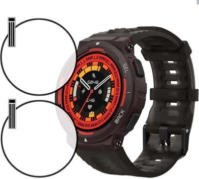 ZIDZEE Tempered Glass Guard for AMAZFIT ACTIVE EDGE SMART WATCH TEMPERED GLASS (PACK OF 2)(Pack of 2)