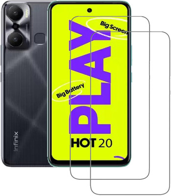 SNMART Tempered Glass Guard for Infinix HOT 20 Play(Pack of 2)