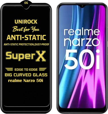 Unirock Tempered Glass Guard for realme Narzo 50i(Pack of 1)