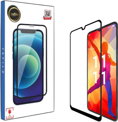 YAFILO Tempered Glass Guard for Lava Yuva 4 Star New Edge-to-Edge Full Screen Protector with Easy Self-Installation Kit(Pack of 1)