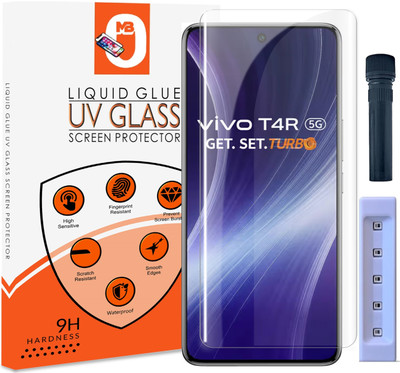 Maxboost Tempered Glass Guard for Vivo T4R 5G UV Advanced Curved Screen Protector Guard with Easy Installation Kit(Pack of 1)