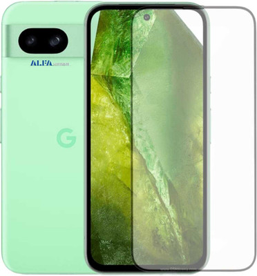 ALFA URBAN Tempered Glass Guard for Google Pixel 8a Premium Edge to Edge Matte Tempered Glass/Anti Glare Anti Fingerprint [Bubble-Free] Glass/Gaming Matte Screen Guard(Pack of 1)