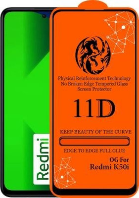 FlipSmartGuard Edge To Edge Tempered Glass for Redmi K50I 5G(Pack of 1)