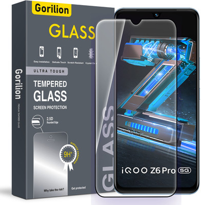 Gorilion Tempered Glass Guard for IQOO Z6 Pro 5G(Pack of 1)