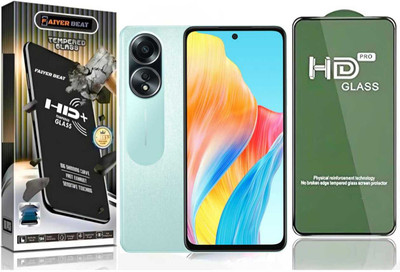FAIYER BEAT Tempered Glass Guard for Premium high definition Tempered Glass For OPPO A58 4G (high definition finish,Pack Of 1) Advanced gaming high definition Full Screen Coverage Screen Protector for OPPO A58 4G(Pack of 1)