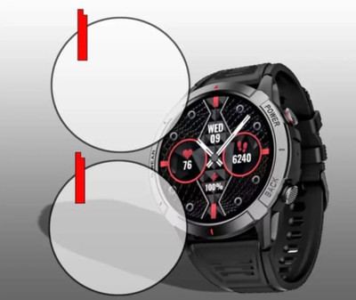 KHWABEEDA Tempered Glass Guard for BOAT LUNAR FIT SMART WATCH TEMPERED GLASS (PACK OF 2)(Pack of 2)