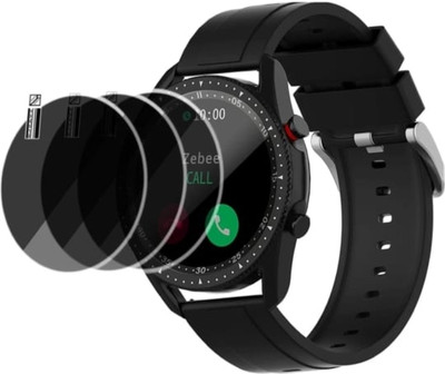 DOWRVIN Tempered Glass Guard for ZEBRONICS Zeb- fit Watch tempered glass ( pack of 3)(Pack of 3)