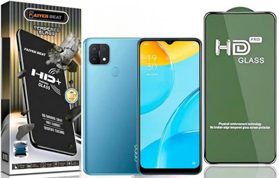 FAIYER BEAT Tempered Glass Guard for Premium high definition Tempered Glass For oppo a15s (high definition finish,Pack Of 1) Advanced gaming high definition Full Screen Coverage Screen Protector for oppo a15s(Pack of 1)
