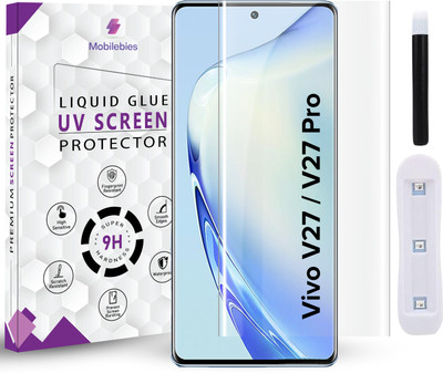 Mobilebies Tempered Glass Guard for Vivo V27/ V27 Pro / T2 Pro Premium HD+ UV Glass Screen Protector(Pack of 1)