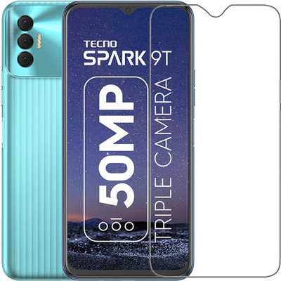 SNMART Tempered Glass Guard for Tecno Spark 9T(Pack of 1)