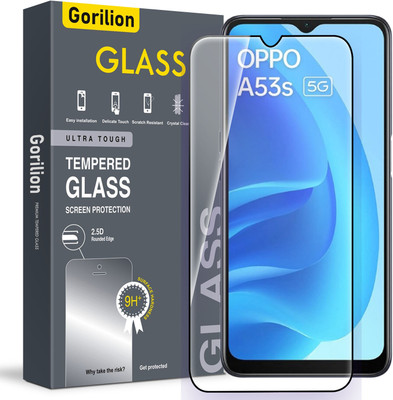 Gorilion Tempered Glass Guard for Oppo A53s 5G(Pack of 1)