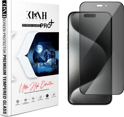 KLAH Tempered Glass Guard for Apple iPhone 15 Pro Max(Pack of 1)