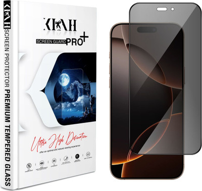 KLAH Tempered Glass Guard for Apple iPhone 16 Pro Max, Anti-Spy Privacy Glass Protection(Pack of 1)