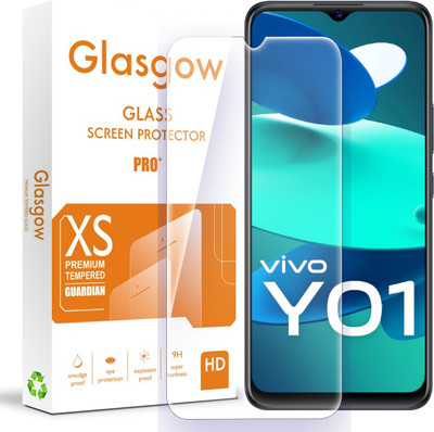 Glasgow Tempered Glass Guard for Vivo Y01, Vivo Y01A(Pack of 1)