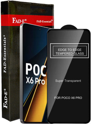 FAD-E Tempered Glass Guard for POCO X6 PRO 5G, POCO X6 PRO(Pack of 1)