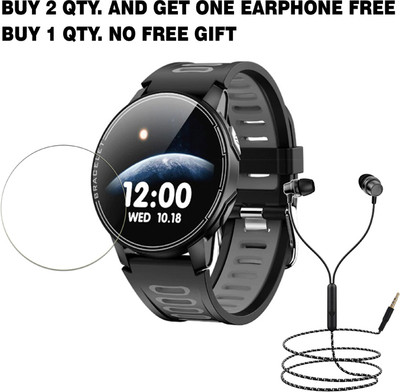 SOMTONE Tempered Glass Guard for L6 Smart Watch BUY 2 QTY AND GET ONE EARPHONE FREE(Pack of 1)