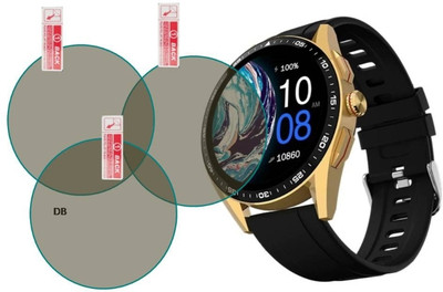 KHWABEEDA Tempered Glass Guard for FIRE-BOLTT INVINCIBLE PLUS 1.43 SMART WATCH (PACK OF 3)(Pack of 3)