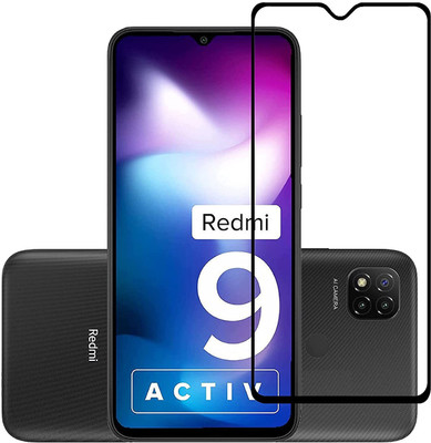 ELEF Tempered Glass Guard for Redmi 9 Activ 9H Hardness HD + Super D Anti Scratch Tempered Glass(Pack of 1)