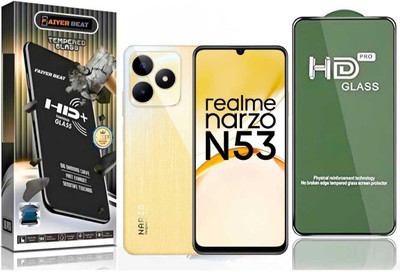 FAIYER BEAT Tempered Glass Guard for Premium high definition Tempered Glass For oppo NARZO N53 (high definition finish,Pack Of 1) Advanced gaming high definition Full Screen Coverage Screen Protector for oppo NARZO N53(Pack of 1)