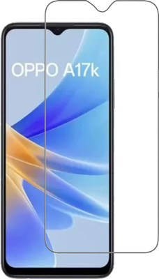 COVJ Tempered Glass Guard for Oppo A17K Tempered Glass | Screen Protector Full HD Quality Tempered Glass Anti-Scratch Edge to Edge Coverage with Easy Installation Kit(Pack of 1)