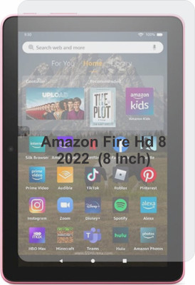 MOBART Tempered Glass Guard for Amazon Fire Hd 8 2022 (8 Inch)(Pack of 1)