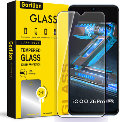 Gorilion Tempered Glass Guard for IQOO Z6 Pro 5G(Pack of 1)