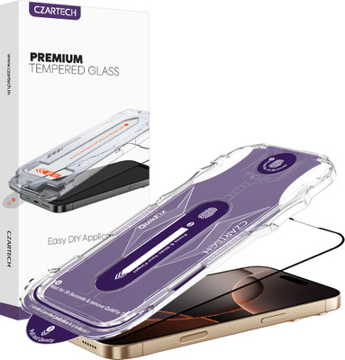 CZARTECH Tempered Glass Guard for Apple iPhone 16 Pro Max(Pack of 1)