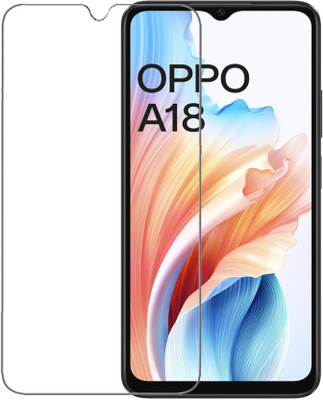 DMJHP Tempered Glass Guard for OPPO A18(Pack of 1)