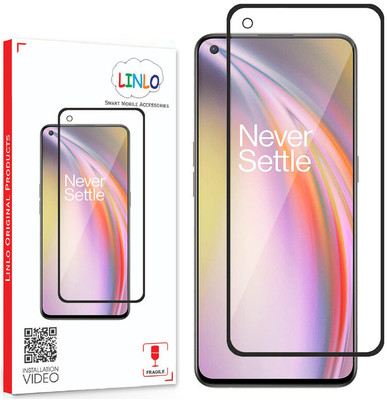 LINLO Tempered Glass Guard for Oneplus Nord 2T 5G, Ce 2 5G,Oneplus Nord 2 5G,Oneplus Nord Ce(Pack of 1)
