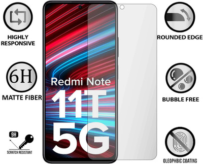 AGRSHI Tempered Glass Guard for Redmi Note 11T 5G, Mi Note 11T 5G, Xiaomi Note 11T 5G, Redmi 11T Pro 5G, Xiaomi 11T Pro 5G, 11T Pro 5G Hyperphone(Pack of 1)