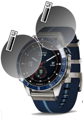 DOWRVIN Tempered Glass Guard for GARMIN MARQ CAPTAIN GEN 2 SMART WATCH TEMPERED GLASS (PACK OF 2)(Pack of 2)