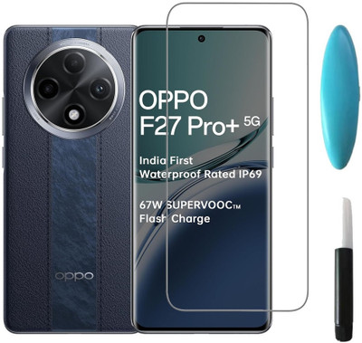 BRENZZ Tempered Glass Guard for OPPO F27 Pro+, OPPO F27 Pro Plus(Pack of 1)