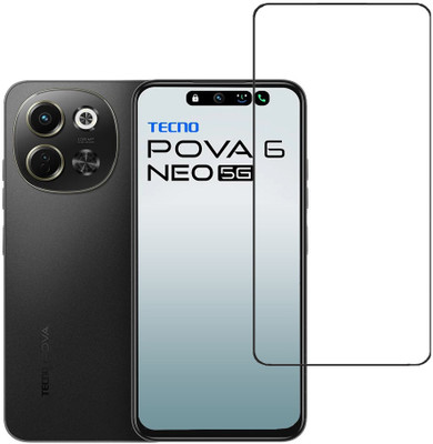VAYUVAULT Tempered Glass Guard for Tecno Pova 6 Neo, Tecno Pova 6 Neo 5G(Pack of 1)