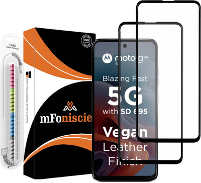 mFoniscie Tempered Glass Guard for MOTOROLA Moto G34 5G(Pack of 2)