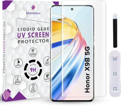 Mobilebies Tempered Glass Guard for Honor X9B 5G Premium HD+ UV Glass Screen Protector(Pack of 1)