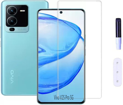 TechWings Tempered Glass Guard for Vivo V25 Pro 5G, Uv High Quailty Glass(Pack of 1)