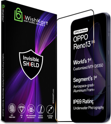 iWishKart Tempered Glass Guard for Oppo Reno 13 5G, Oppo Reno 13, Reno13, Military grade Edge to Edge Premium gorilla glass with Self Installation Guide - Wet & Dry wipes, Dust Absorber [With Warranty](Pack of 1)